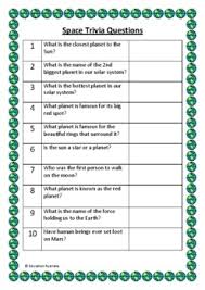 Our online nasa trivia quizzes can be adapted to suit your requirements for taking some of the top nasa quizzes. Space Trivia Questions Quiz 30 Questions With Answers Tpt