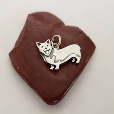 Corgi Dog Charm, Sterling Silver Corgi Charm, Corgi Jewelry, Puppy Charm,  Dog Lover, Dog Charm, Animal Charm, Family Dog Charm, Corgi Dog