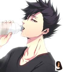 Anime Art Black Black Hair Guy Boy Chemi Guy Hair Shirt Anime Anime Art Anime Boy Anime Guy Art Black Hair Anime Junge Kuroo Haikyuu Anime Kunst