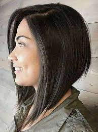It looks great on thin and weak hair. An Angled Bob Is A Forward Haircut That Is Shorter In The Back And Bit By Bit Advances To A Longe Angled Bob Hairstyles Angled Bob Haircuts Long Bob Hairstyles