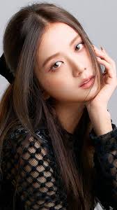 Download Sortpink Jisoo Portræt Wallpaper