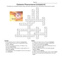 Extreme Phenomena Crossword Answers One Of The Activities That Comes With Home School Astronomy S Computer Based Astro Astronomy Activity Astronomy Activities