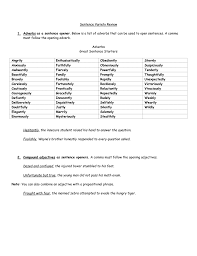 Sentence Variety Review