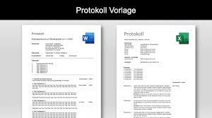 Selbstverständlich können sie sich mithilfe von word auch selber eine vorlage erstellen, aber es geht auch einfacher: Protokoll Vorlage Fur Word Excel Kostenlos Downloaden