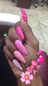 The stiletto nails come to a distinct point at the top and could poke an eye out if they needed to. Coffin And Stiletto Nails Mixed Nail And Manicure Trends