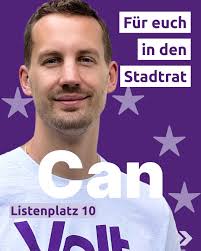 Am 14. September wählt Düsseldorf einen neuen Stadtrat. Wir von Volt sind  bereit und fest entschlossen,🇪🇺 Europas beste Ideen in unsere Stadt zu  bringen 🇪🇺 💜 Für ein starkes Wir gegen Hass
