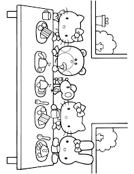 I found out theres a little clown sanrio character named pierrot/piero. Hello Kitty Characters Coloring Pages Coloring Home
