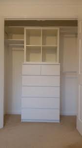 Wardrobe Closet Made From Ikea Malm Chest Of Drawers And Kallax Shelves Plus 3 Hanging Rails Ikea Closet Hack Walk In Closet Ikea Ikea Closet