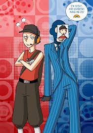 Scout And Spy By Voodoodollmaster Team Fortress 2 Team Fortress Team Fortess 2