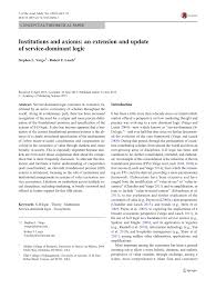 Les anges sont de retour sur nrj 12 et ils vont vous raconter leur nouvelle histoire… titre d'émission : Pdf Institutions And Axioms An Extension And Update Of Service Dominant Logic