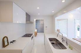 Just simply use refreshing tone as the backdrop such as blue or neutral gray. Japanese Inspired Kitchens Focused On Minimalism Japanese Interior Design Minimalist Kitchen Design Minimalist Kitchen