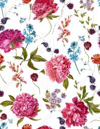 Sign in create an account; Gentle Summer Floral Seamless Pattern With Burgundy Peonies Hyacinths Blackberry And Wild Flowers In Vintage Style Botanical Greeting Card Watercolor Illustration On White Background Stock Photo Picture And Royalty Free Image Image