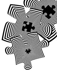 Black And White Puzzle Images Trippy Black And White Design 3 Puzzle Pieces With Images Black And White Design Black And White Trippy