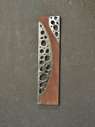 Recycled Metal Wall Hanging Rectangular Rusty Metal Wall Etsy Scrap Metal Art Modern Wall Sculptures Metal Wall Hangings