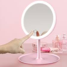 Mounting a light fixture on top of a bathroom vanity mirror is a beautiful way to add light, height, and presence into your bathroom. Led Lights Vanity Smart Travel Mirror With Touch Screen Switch Standing Round Makeup Mirror Vanity Lights Buy Vanity Lights Led Makeup Mirror Makeup Mirror With Light Product On Alibaba Com