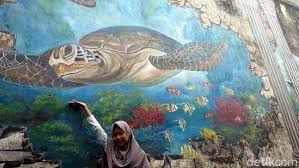 12 lukisan pemandangan alam sederhana. Foto Lukisan 3d Keren Ala Gang Di Magelang