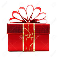 Sold and shipped by christmas central. Red Christmas Gift Box With Ribbon And Bow Isolated On A White Stock Photo Picture And Royalty Free Image Image 11413571