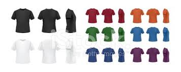 Download T Shirt Template Colorful Set Front Back And Side Vector Images