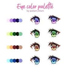 Pin By Rhonnie On Color Palettes Anime Eye Drawing Palette Art Eye Drawing