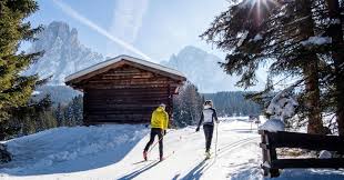 Skating involves shifting the weight of your body with your hips and legs. Cross Country Skiing In The Dolomites Italy