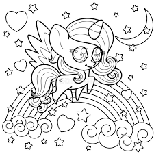 Cute Little Unicorn For Make Coloring Book Black Line And White Outlined For Coloring Page Stock Vector Illustration Of Horn Color 174269144
