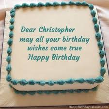 Happy birthday to my brother for life!!! khloé wrote alongside her beachy throwback. Happy Birthday Cake For Christopher 500 500 Happy Birthday Cakes Happy Birthday Cake Images Happy Birthday Cake Pictures