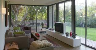 Does It Look Ok To Put A Tv In A Sunroom Modern Family Room Design Modern Family Rooms Living Room Furniture Layout