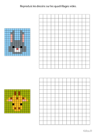 Pour réaliser un dessin en pixel art, il vous faut tout d'abord une grille et vous pouvez l'imprimer ici. Pixel Art A Reproduire Tidou Fr