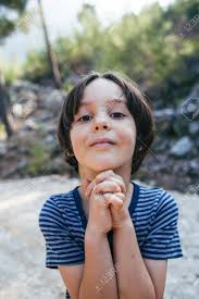 Portrait Of A Cute Boy, A Child On A Walk In The Forest, Brown-eyed Child,  A Child Poses On Camera. Stock Photo, Picture and Royalty Free Image. Image  160884614.