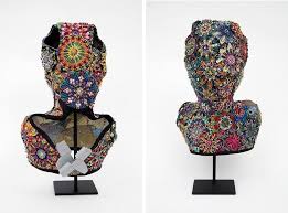 Paula Nadelstern Kaleidoscopic Xl Herself A Radiation Mask 2016 Front And Back View 19 X 14 X 10 Cotton Kaleidoscopic Fabrics De Art Masks Art Artist