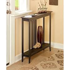 The Lakeside Collection Slim Space Saving Accent Table Antiqued Black Walmart Com In 2020 Space Saving Table Small Room Design Accent Table