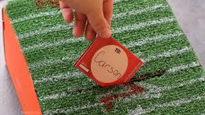 Complete the quests to collect footballs. Football Field Valentine Box Quick Project For Kids