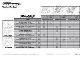 nitro slash 44056 3 tire chart traxxas