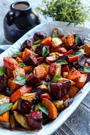 Roasted Root Vegetable Medley Recipe Roasted Vegetable Recipes Root Vegetables Recipes Roasted Root Vegetables
