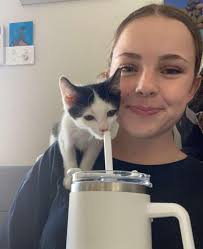 Pablo 🧡 Pablo is quite a character here at Mid Antrim! He is a playful and  fun-loving boy who loves to chase his pumpkin, play with his feathers and  lounge in his