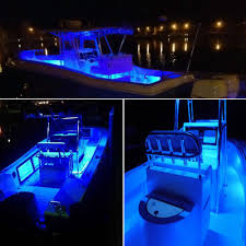 16 4ft Pontoon Boat Light Led Flex Lighting For Boat Deck Light Interior Lights Fishing Night Dc12v Marine Led Light Strip For Duck Jon Bass Boat Sailboat Kayak Spotlights