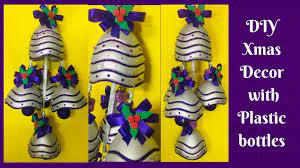Diy christmas decor from plastic bottles. Plastic Bottle Christmas Decor Best Out Of Waste Diy Plastic Bottle Christmas Bell Decor Youtube