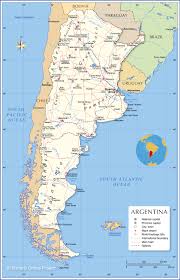 Argentina country profile with links to official government web sites of argentina and links and information on argentina's art, culture, geography, history, travel and tourism, cities, the capital of. Political Map Of Argentina Nations Online Project