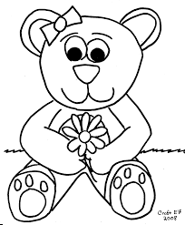 Bring out the crayons, and bring this cute guy to life. Free Coloring Pages Teddy Bear Coloring Home