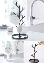 木の枝モチーフのコップ掛け すっきりモダンなグラススタンド 大人のお洒落情報 0107 オシャレカタログ グラス収納 マグカップ 収納 マグツリー