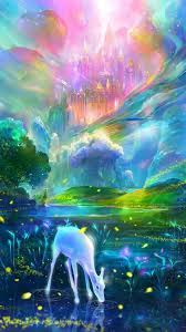 Wonderland Beautiful Nature Iphone Wallpaper Fantasy Art Fantasy Art Landscapes Fantasy Paintings 29821 viewsfantasy landscape, windmill, fields, blue sky. fantasy art landscapes