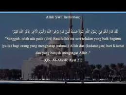Jadi yang bisa meniru keteladanan nabi itu ialah orang yang mengharap keridlaan allah, hari kiamat. Surah Al Ahzab Ayat 21 Indonesia Short Youtube