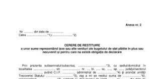 Restituirea taxei se face ca urmare a unei cereri depuse de contribuabilul interesat la organul fiscal la care este arondat. Returnare Sume Jurnalul IeÈ™ean