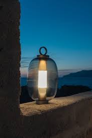 led metal table lamp with rechargeable battery lucerna by ethimo design luca nichetto metal table lamps outdoor lamp outdoor lighting design
