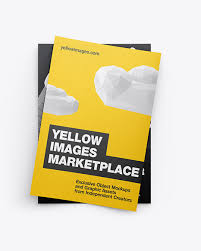 Two A4 Papers Mockup In Stationery Mockups On Yellow Images Object Mockups