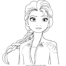 Dibujo De Elsa De Frozen 2 Para Colorear También hay algunos personajes nuevos. dibujo de elsa de frozen 2 para colorear