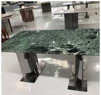 China Verde Alpi Green Marble Dining Tables Suppliers Factory