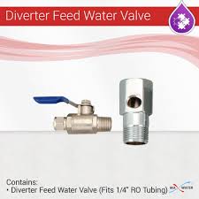 under sink ro diverter feed water valve