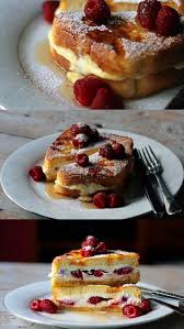Raspberry And Ricotta Cheese Stuffed French Toast I Had This For Breakfast Today Toast Recipes Yummy Breakfast French Toast Recipe