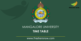 The candidates need to qualify common entrance test. Mangalore University Time Table 2021 Pdf B Ed Mca M Sc Ma